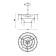 Suspended lamp Freya Fr5197PL-05BS Sophia, 470x470x735 mm, E14, 5x60W, brass color