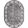 Oval Merinos Atlantis carpet, size 160x220 cm, Cream-Gray color