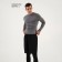 Rashgard male with DL. sleeve, basic, size l (50), gray color