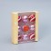 Set of balls plastic D-6 cm, 9 pcs "Adele" stripes, white-red pink