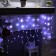 Smart garland "fringe" 2 × 0.4 m dew, IP20, silver thread, 99 LED, remote control, application, glow RGB, USB