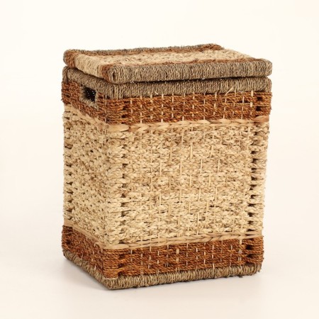 Wicker basket, 40x30x50 cm, algae, corn sheet