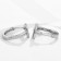 Hooping Earrings Xuping Cross, Silver Color