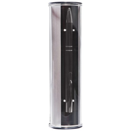 Gift, ballpoint, automatic "style" in a plastic case, New, gray-2