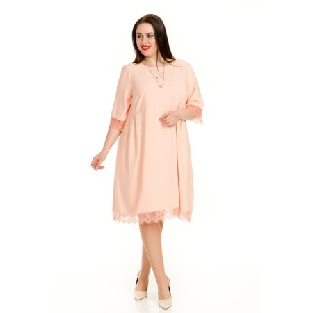 Female dress, size 52, powder color-2