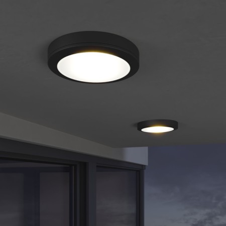 Lamp Wall-flowing Elektrostandard, Circle LED 15 W, 170x170x60 mm, IP65, Black color Black-1