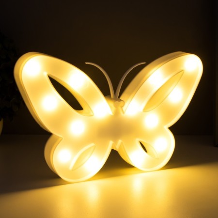 Night Plastic from batteries 2AA "Butterfly" mix 17x25.8x2.8 cm Risalux-3