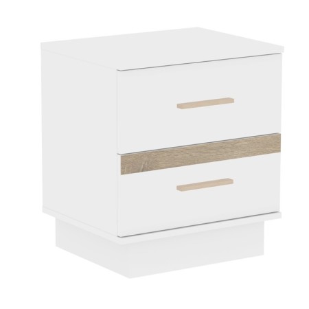 Covereign cabinet "Anon 2", 500 × 400 × 564 mm, white color / oak sonoma