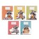 Notebook of 18 sheets in Calligrata "Raccoon", cover coated cardboard, OFSET block, white 95%, mix