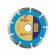 Disk diamond cutting tundra, segment, dry cut, 125 x 22 mm