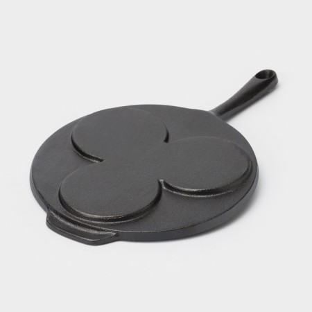 Flying pan, cast iron, d = 19.5 cm, cast-iron handle, black color-5