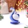 Souvenir "Snake on the Apple", Gzhel, Cobalt