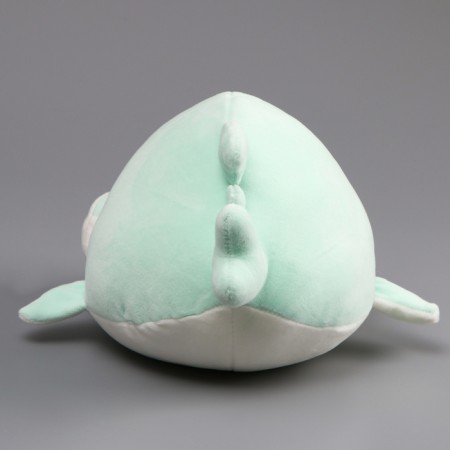 Soft toy "Shark" with big eyes, 19 cm, turquoise color-3