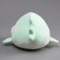 Soft toy "Shark" with big eyes, 19 cm, turquoise color