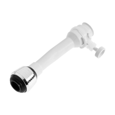 Zein aerator, 2 modes, a white flexible hose on a clamp, universal-6