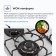 Hon surface Delvento V60H41C001, gas, 4 burners, white