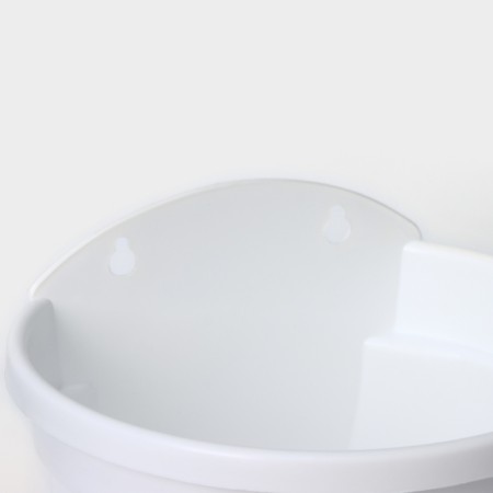 Kashpo wall “Nika”, d = 20 cm, 3 l, white color-1