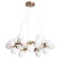Bolla-Piccolo chandelier, 25x25W G9, bronze color