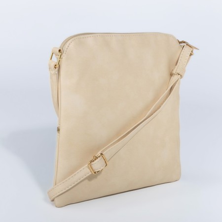 Cross-Bodi Bag on a zipper, beige color-1
