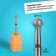 Diamond milling cutter for the "ball" manicure, fine granularity, 3.5 mm, in a plastic case