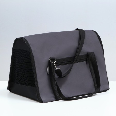 Bag - Animal carrying, size m, 43 x 27 x 30 cm, gray