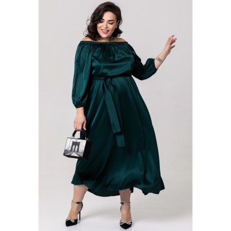 Female dress, size 54, green color