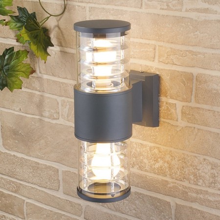 Elektrostandard Lamp Garden-Park, 2x60 W, E27, IP54, Wall, Techno 1407 Gray-1