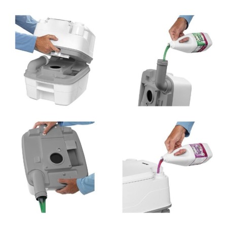 Porta Potti 165 L, liquid, lower tank 21 L, upper tank 15 liters-3