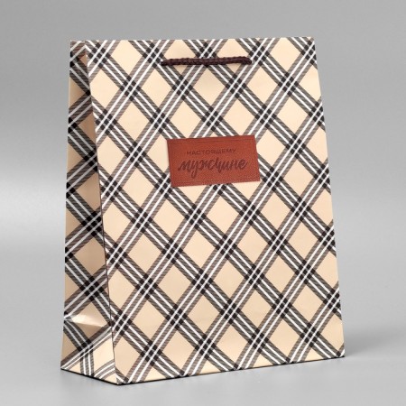 Gift package laminated, packaging, “real man”, ml, 25 x 21 x 8 cm-3