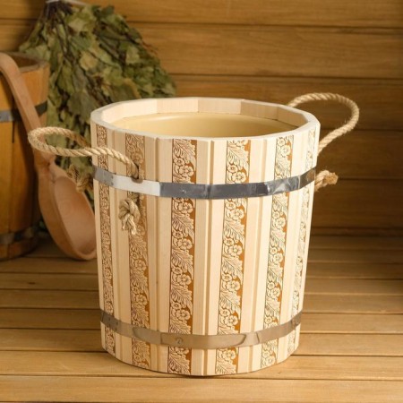 LIPA'S PARTS, 10 L, with a plastic insert, "Russian patterns"-3