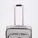 Small suitcase 24 "On the zipper, code castle, with extension, the color is gray