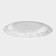 Glass Plane “Pattern”, D = 33 cm, silver edging color