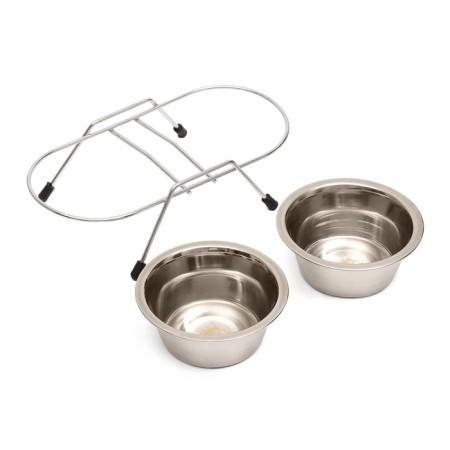A set of 2 bowls on a stand, 2 x 225 ml-7