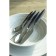A set of Guzzini Cutlery Feeling cutlery, 24 objects, gray color