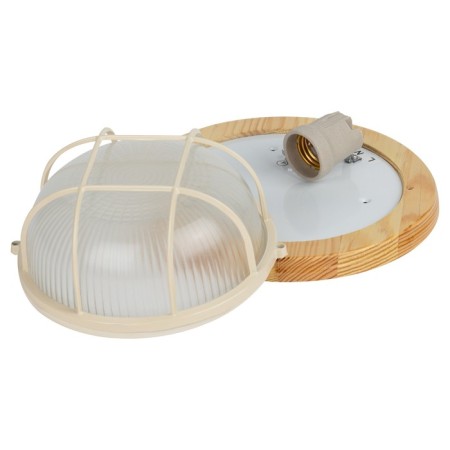 Lamp Era NBO 03-60-012 with a lattice, E27, 60W, 220x220x92 mm, IP54-3
