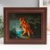 Key closed "Eagle owl" 26.5x31.5 cm nut
