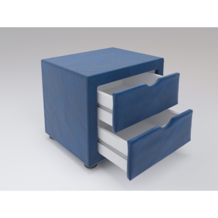 Tumbling bedside Monmar 500x350x420 Blue Velur