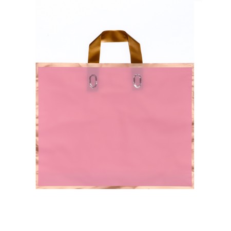 Pack with a loop handle pink 40 x 31 x 8 cm 80 μm