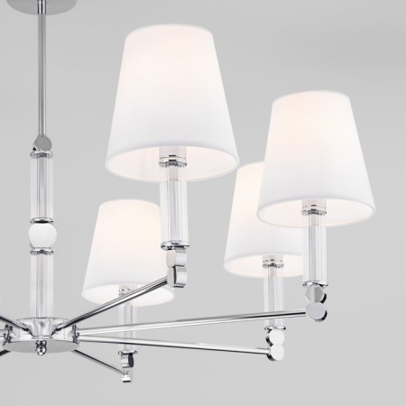 Ceiling Lamp EUROSVET CONSO 60145/8, E14, 8x40W, 900x900x550 mm, chromium color-1