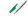 Ballic handle Office Style 820, Node 1.0 mm, green ink, transparent body