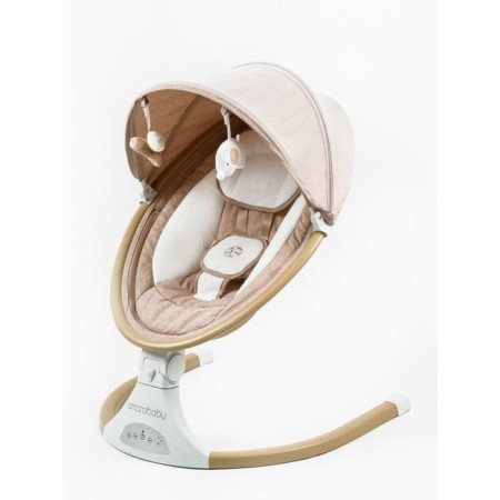 Электрокачели детские AmaroBaby Ergo Swing, цвет бежевый-8