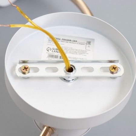 Estel chandelier 2he27 40W white-gold 60x20x23 cm Bayerlux-8