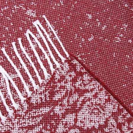 Valencia plaid 140x200cm, 82S/Jamaica, Bel/Bordeaux, HL 50%, PE 30%, pan 20%-2