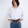 Male belt, width 3.5 cm, buckle machine, black color