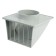 The output of the wall zein, 170 x 170 mm, d = 100 mm, with a check valve, gray