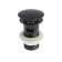 Bottom valve with overflow Accoona A480F-1, 1 1/4 ", with overflow, black