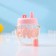 Water bottle "Beauty", 400 ml, 8 × 14.5 cm, pink color