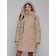 Coat insulated winter female, size 46, color light brown