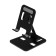 Luazon phone stand, folding, adjustable, rubber inserts, black