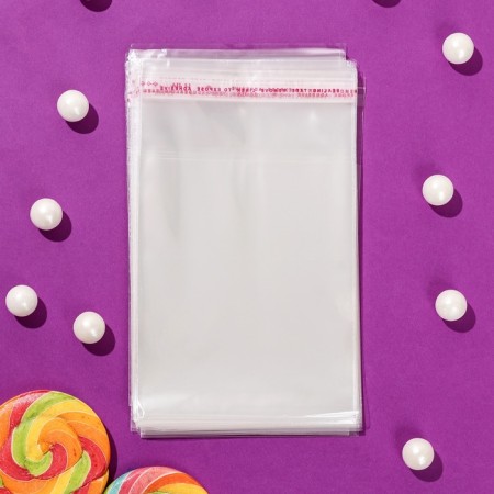 BOPP package with an adhesive valve 10 x 12/3.5 cm, 25 μm-7